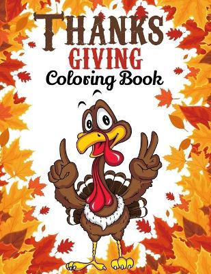 Book cover for Thanksgiving Coloring Book