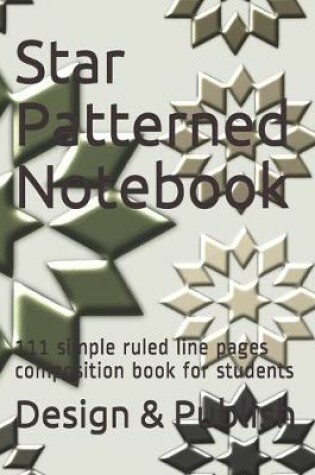 Cover of Star Patterned Notebook