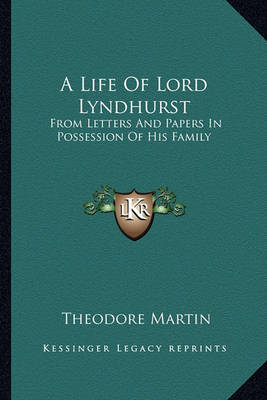 Book cover for A Life of Lord Lyndhurst