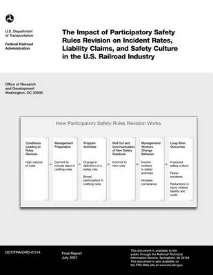 Book cover for The Impact of Participatory Safety Rules Revision on Incident Rates, Liability Claims, and Safety Culture in the U.S. Railroad Industry
