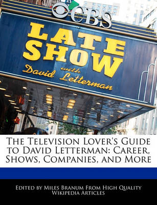 Book cover for The Television Lover's Guide to David Letterman