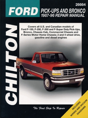 Cover of Ford Pick Ups & Bronco (87 - 96) (Chilton)