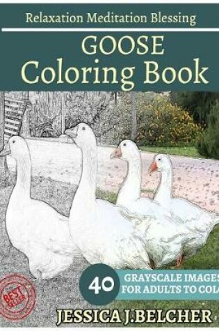 Cover of Goose Coloring Book for Adults Relaxation Meditation Blessing