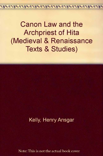 Cover of Canon Law and the Archpriest of Hita