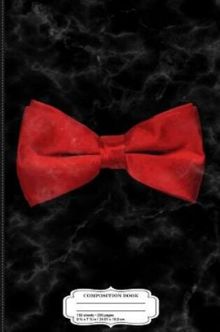 Cover of Red Bow Tie Composition Notebook