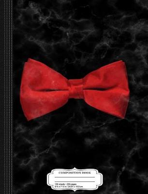 Book cover for Red Bow Tie Composition Notebook