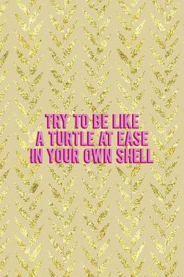 Book cover for Try To Be Like A Turtle At Ease In Your Own Shell