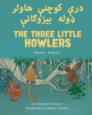 Book cover for The Three Little Howlers (Pashto-English)