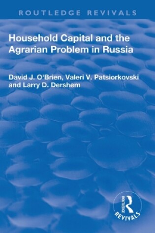 Cover of Household Capital and the Agrarian Problem in Russia