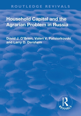 Book cover for Household Capital and the Agrarian Problem in Russia