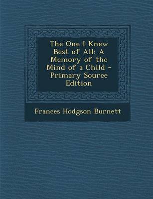 Book cover for The One I Knew Best of All