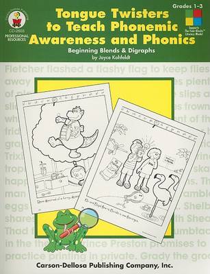 Book cover for Tongue Twisters to Teach Phonemic Awareness and Phonics, Grades 1 - 3
