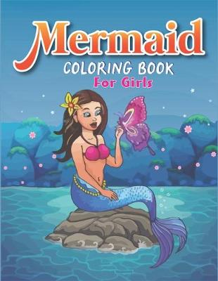 Book cover for Mermaid Coloring Book for Girls