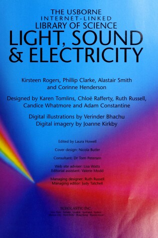 Cover of The Usborne Internet-Linked Library of Science Light, Sound & Electricity