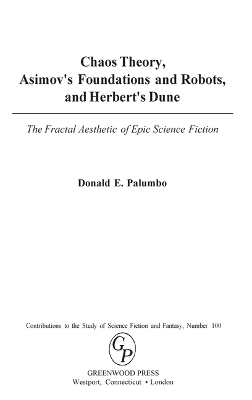 Book cover for Chaos Theory, Asimov's Foundations and Robots, and Herbert's Dune