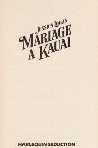 Cover of Mariage AA Kauai