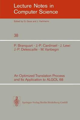 Book cover for An Optimized Translation Process and Its Application to ALGOL 68