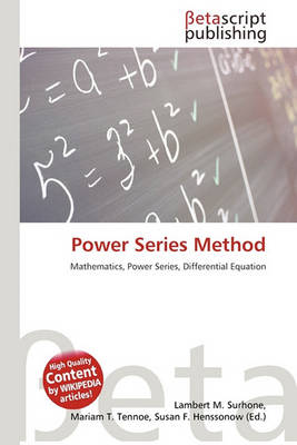 Cover of Power Series Method