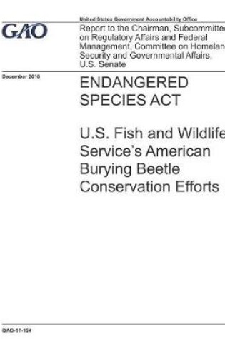 Cover of Endangered Species Act