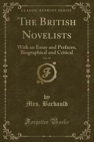 Cover of The British Novelists, Vol. 19