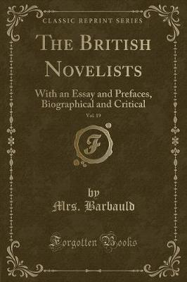 Book cover for The British Novelists, Vol. 19