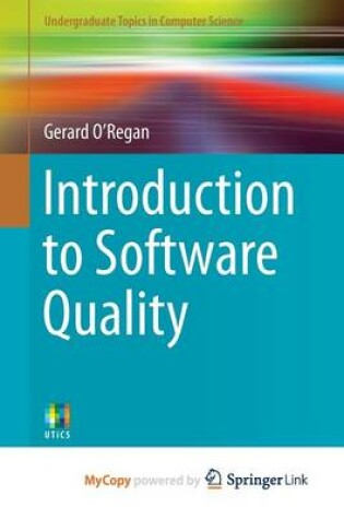 Cover of Introduction to Software Quality
