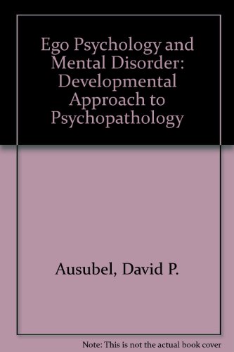 Book cover for Ego Psychology and Mental Disorder