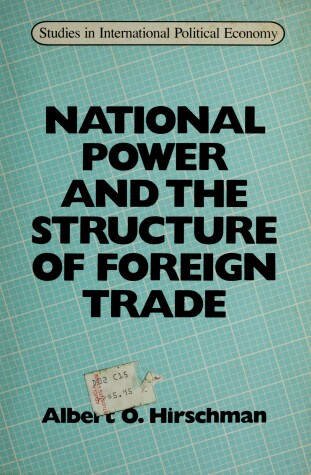 Book cover for Hirschman: National Power (Cloth)