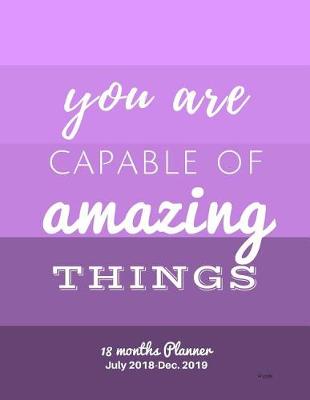 Book cover for You are capable of amazing things Purple