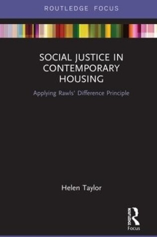 Cover of Social Justice in Contemporary Housing