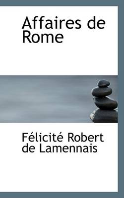 Book cover for Affaires de Rome