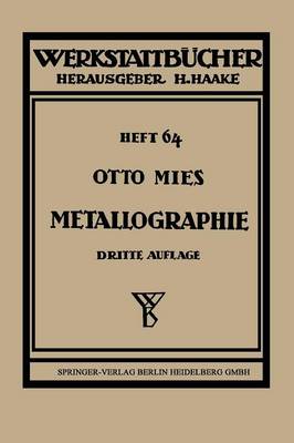 Book cover for Metallographie