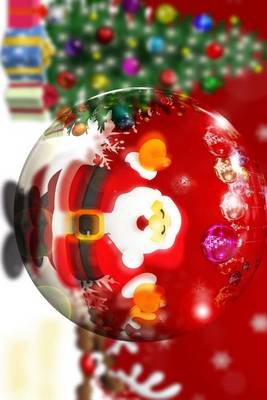 Book cover for Santa Claus Glass Ornament, for the Love of Christmas