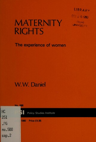 Cover of Maternity Rights