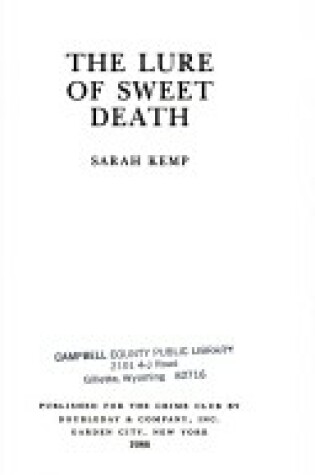 Cover of The Lure of Sweet Death