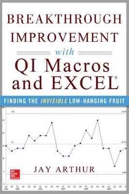 Book cover for Breakthrough Improvement with QI Macros and Excel: Finding the Invisible Low-Hanging Fruit