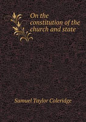 Book cover for On the constitution of the church and state