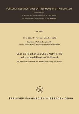 Book cover for UEber Die Reaktion Von Chlor, Natriumsulfit Und Natriumdithionit Mit Wollkeratin