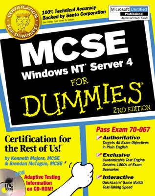 Book cover for MCSE Windows NT Server 4 For Dummies