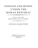 Book cover for Coinage and Money Under the Roman Republic