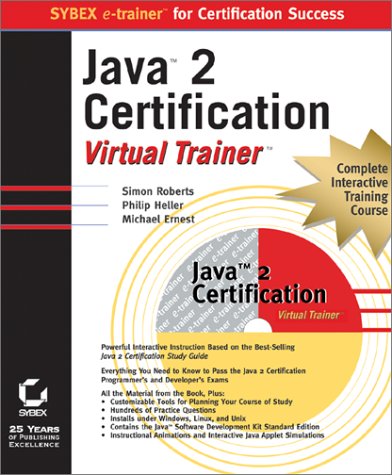 Book cover for Java 2 Certification Virtual Trainer