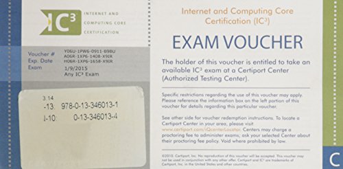 Book cover for IC3 Exam Voucher