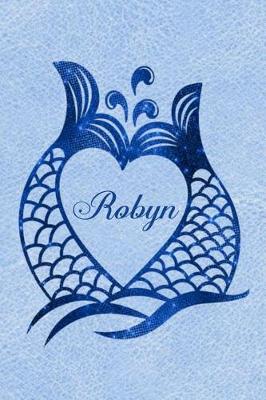 Book cover for Daily Journal Diary - Personalized Mermaid Tails - Robyn