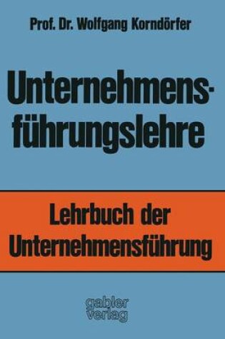 Cover of Unternehmensführungslehre