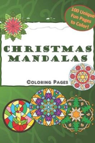 Cover of Christmas Mandalas Coloring Pages