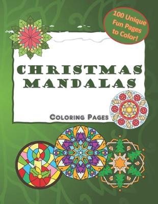 Book cover for Christmas Mandalas Coloring Pages