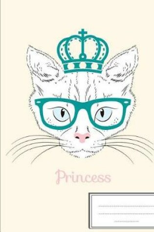 Cover of Princess White Cat with Crown Glass
