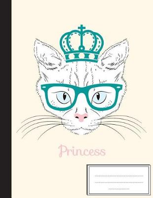 Book cover for Princess White Cat with Crown Glass
