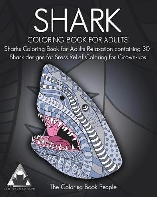 Cover of Shark Coloring Book for Adults