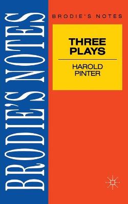 Book cover for Pinter: Three Plays